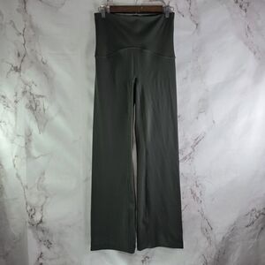 Spanx Leggings Womens Large Green Booty Boost Flare Yoga Pants High Rise Length